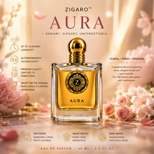 ZIGARO™ AURA EDP — Inspired From Gucci Flora