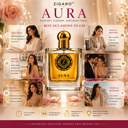 ZIGARO™ AURA EDP — Inspired From Gucci Flora