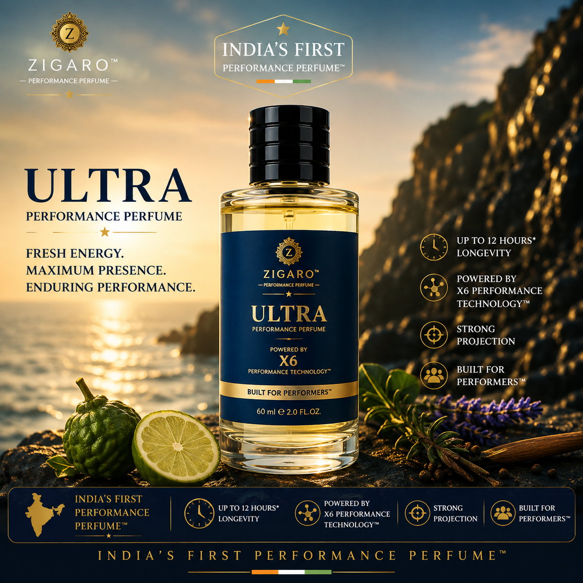 Zigaro™ ULTRA Performance Perfume || Inspired From JPG Ultra Male