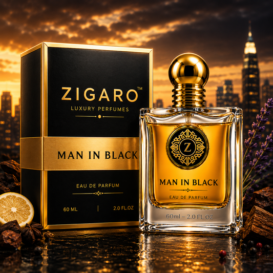 Zigaro Man in Black EDP || Intense Spicy Amber Eau de Parfum for Men