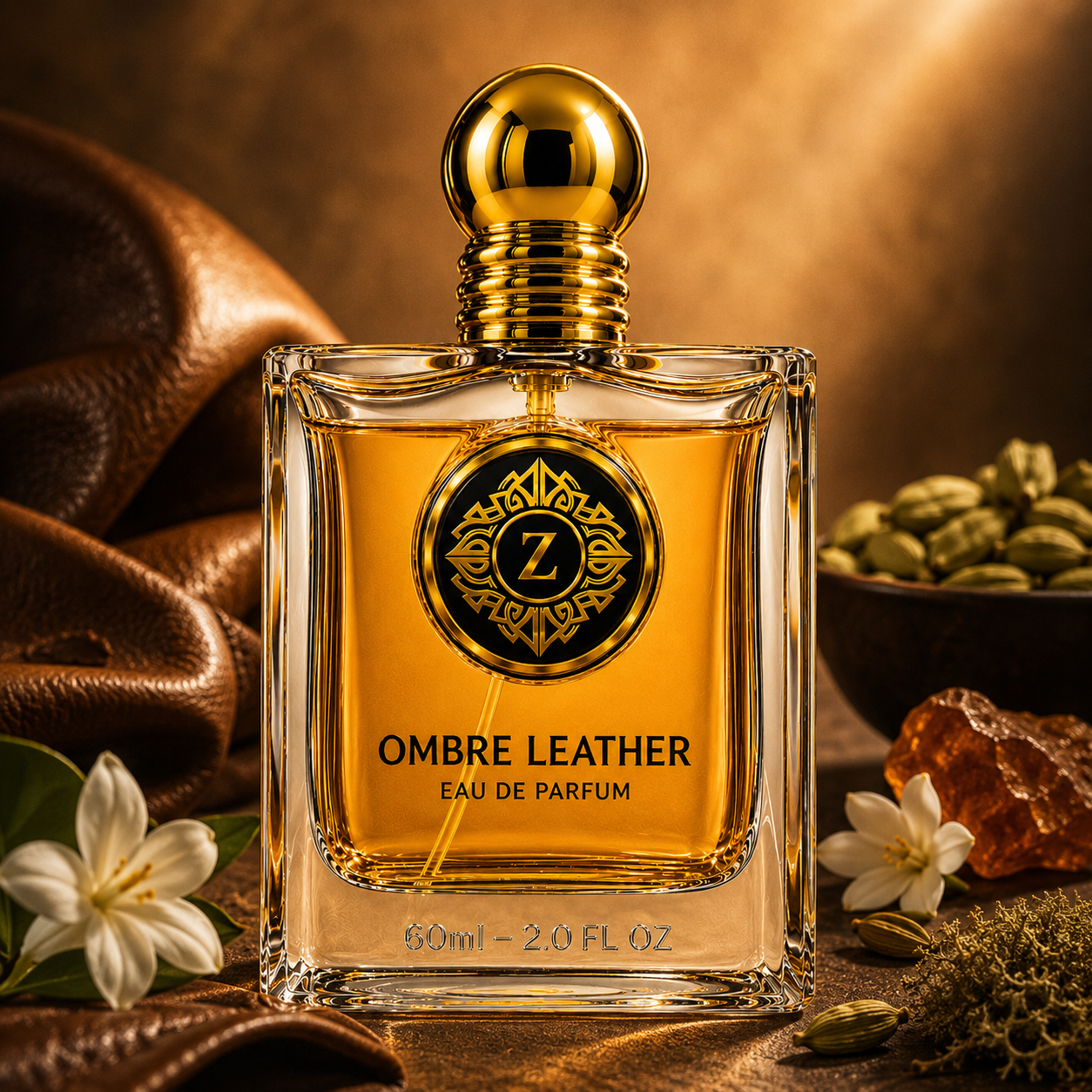 Zigaro Ombre Leather EDP – Rich Leather Amber Eau de Parfum (Unisex)
