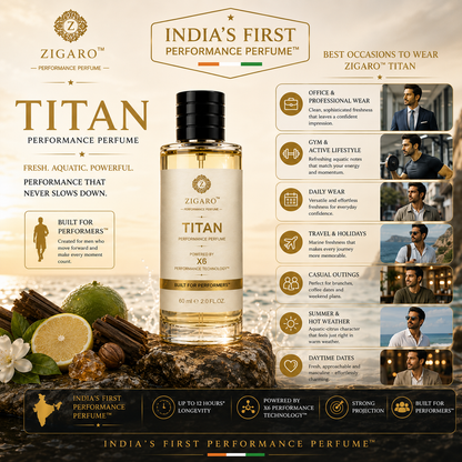 Zigaro™ TITAN Performance Perfume || Inspired From Armani Acqua Di Gio