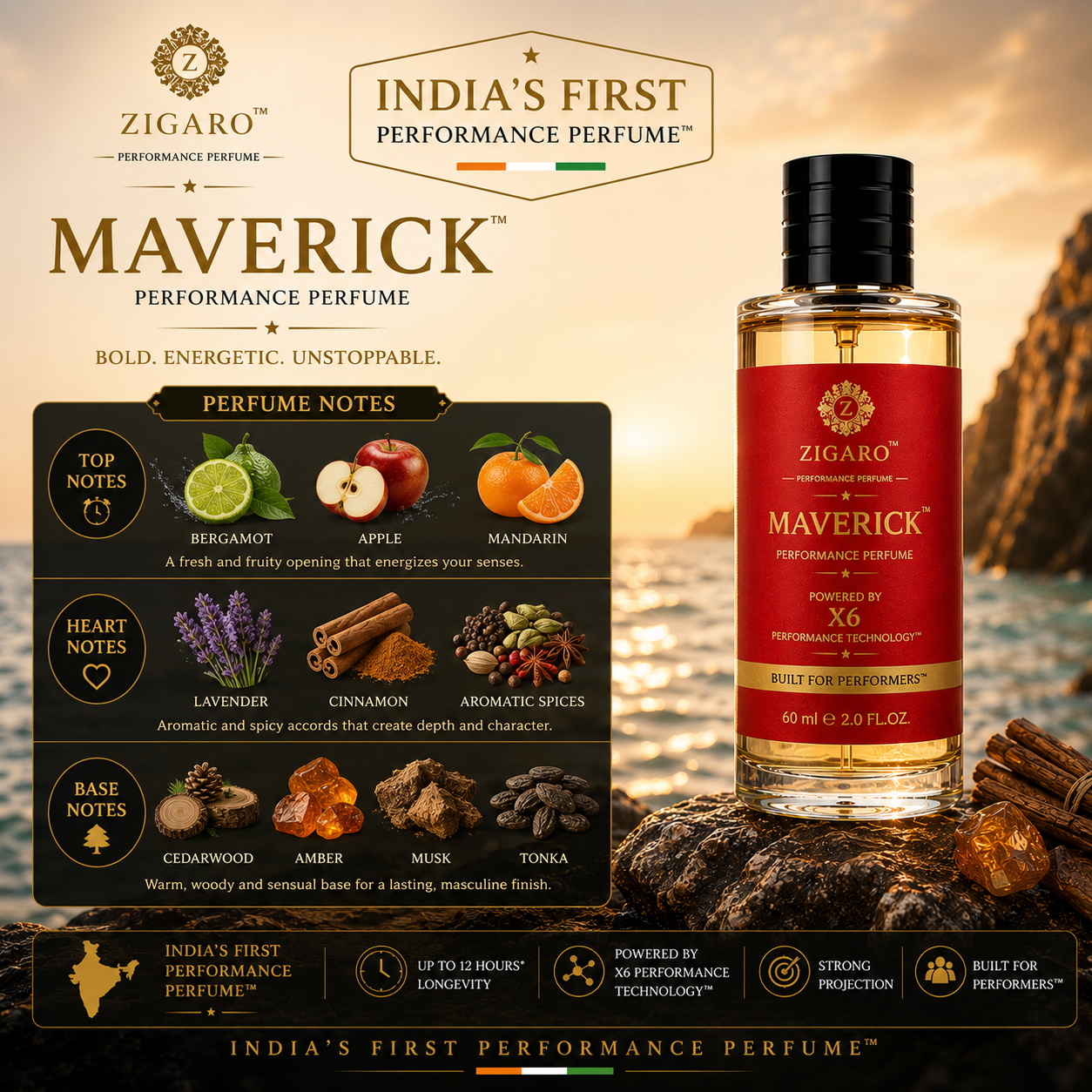 Zigaro™ MAVERICK Performance Perfume || Inspired From CR07