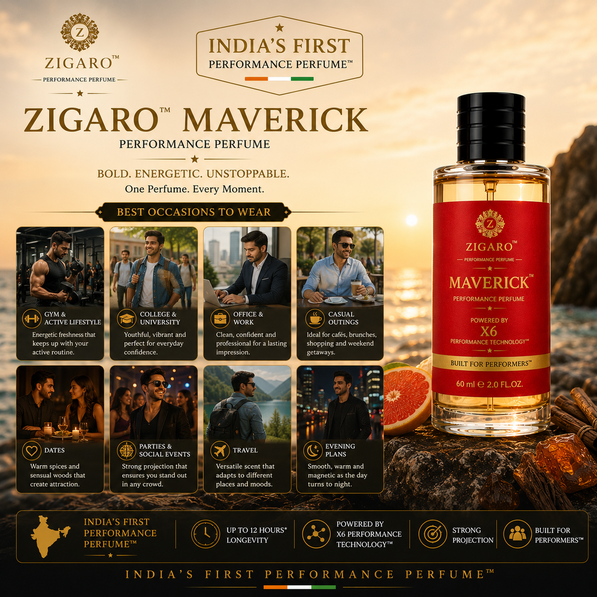Zigaro™ MAVERICK Performance Perfume || Inspired From CR07