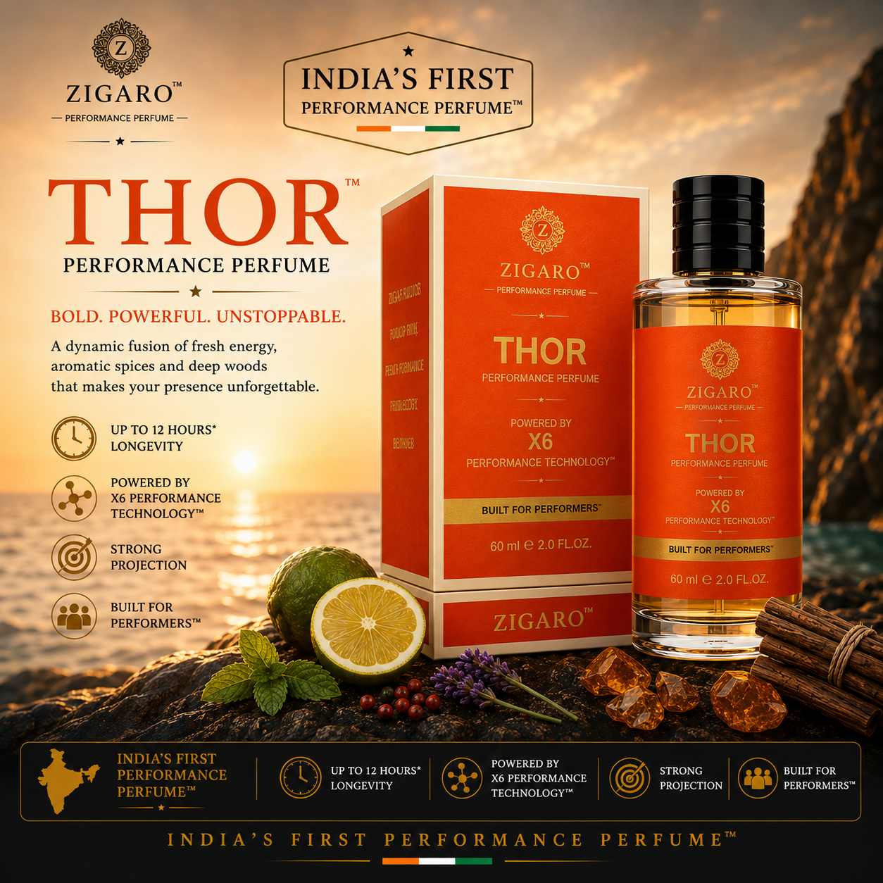 Zigaro™ THOR Performance Perfume || Inspired From Creed Viking