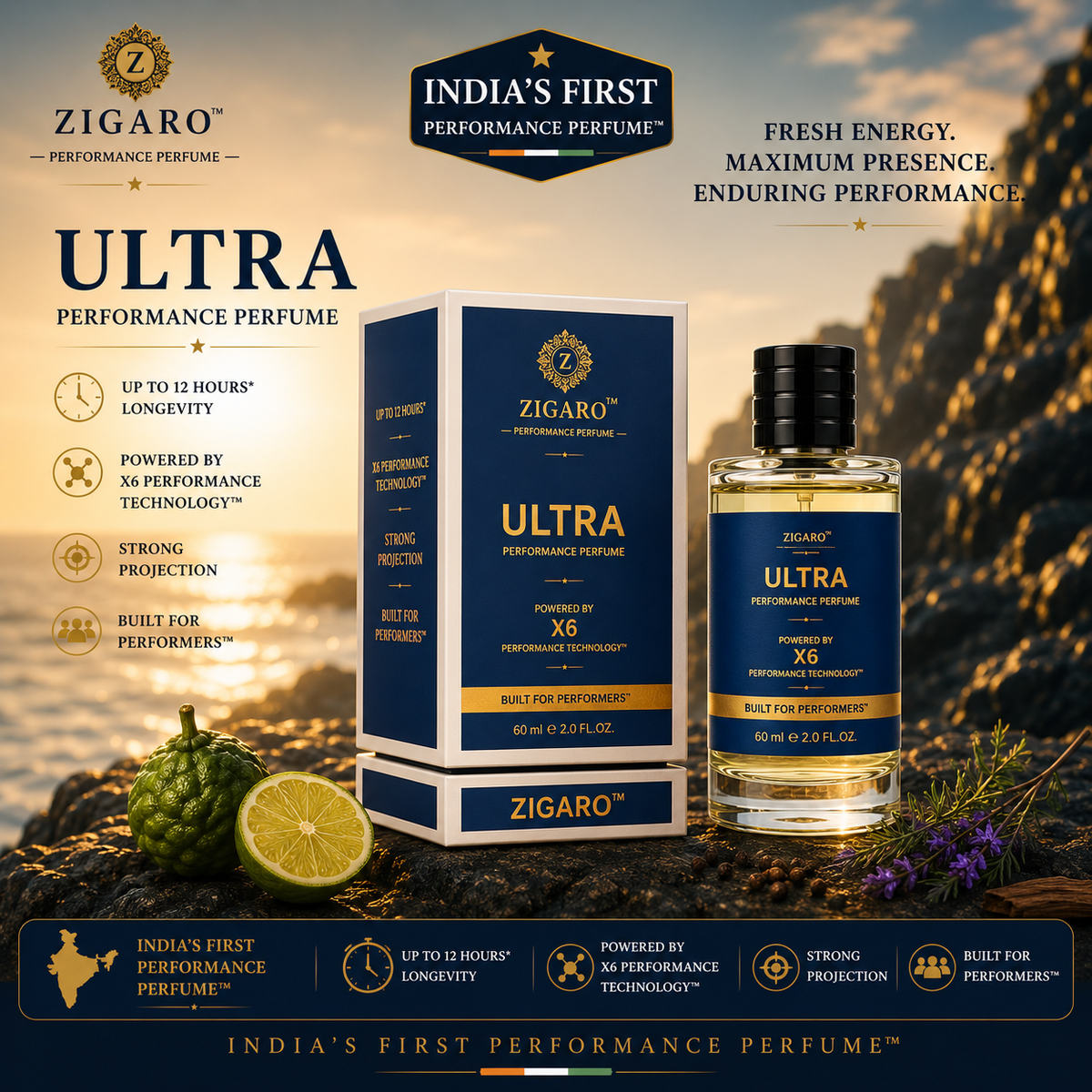 Zigaro™ ULTRA Performance Perfume || Inspired From JPG Ultra Male