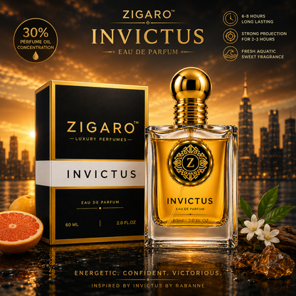 Zigaro Invictus EDP || Fresh Aquatic Sweet Eau de Parfum for Men