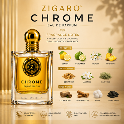 Zigaro™ Chrome EDP  || Inspired by Azzaro Chrome