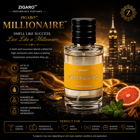Zigaro Millionaire™ Performance Perfume for Men