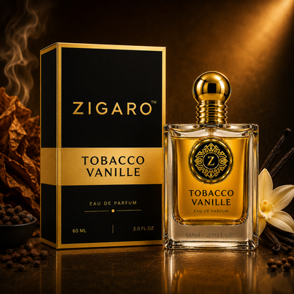 Zigaro Tobacco Vanilla EDP – Warm Spicy Tobacco Gourmand Eau de Parfum (Unisex)