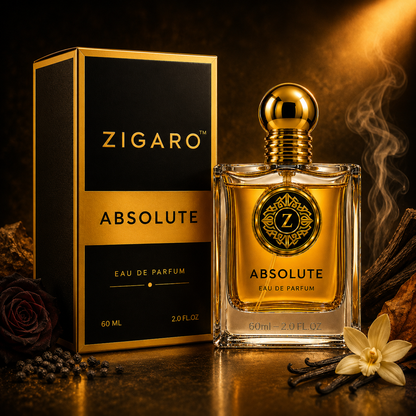 Zigaro Absolute EDP  || Smoky Woody Leather Eau de Parfum for Men