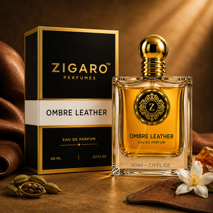 Zigaro Ombre Leather EDP – Rich Leather Amber Eau de Parfum (Unisex)