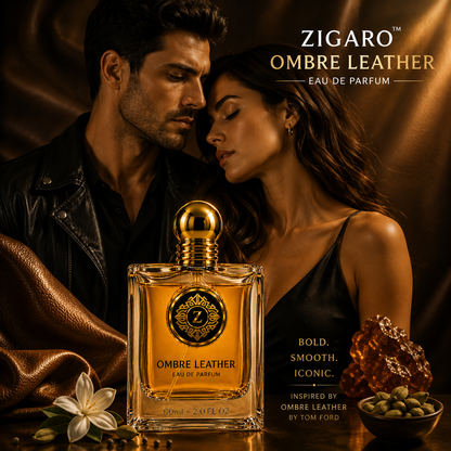 Zigaro Ombre Leather EDP – Rich Leather Amber Eau de Parfum (Unisex)