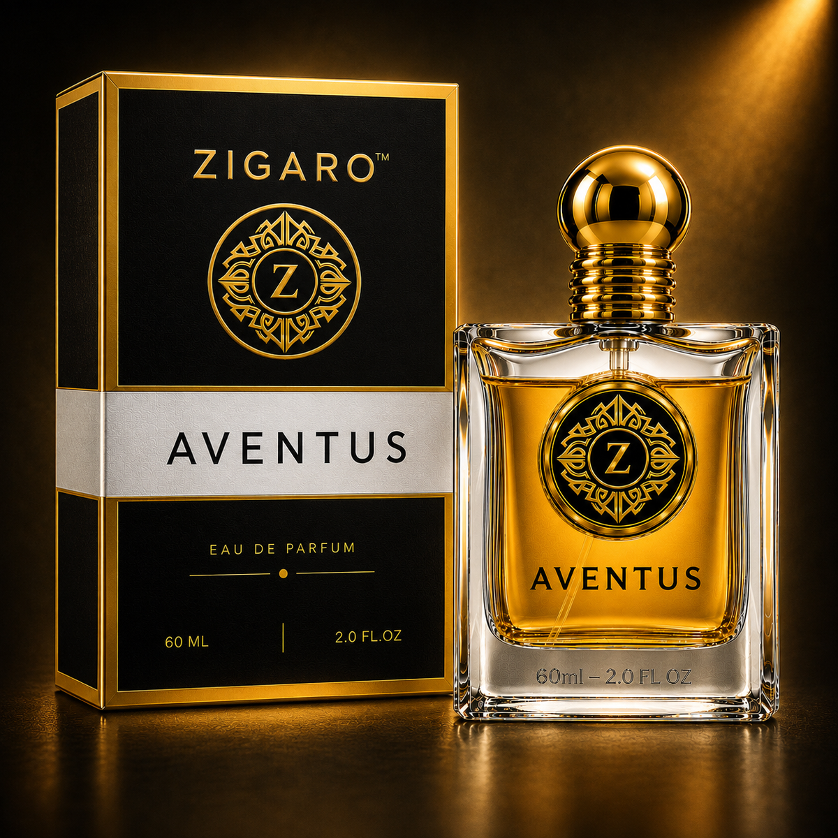 Zigaro Aventus EDP || Fruity Smoky Woody Eau de Parfum for Men