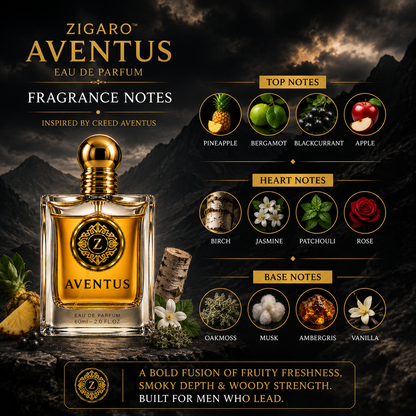 Zigaro Aventus EDP || Fruity Smoky Woody Eau de Parfum for Men
