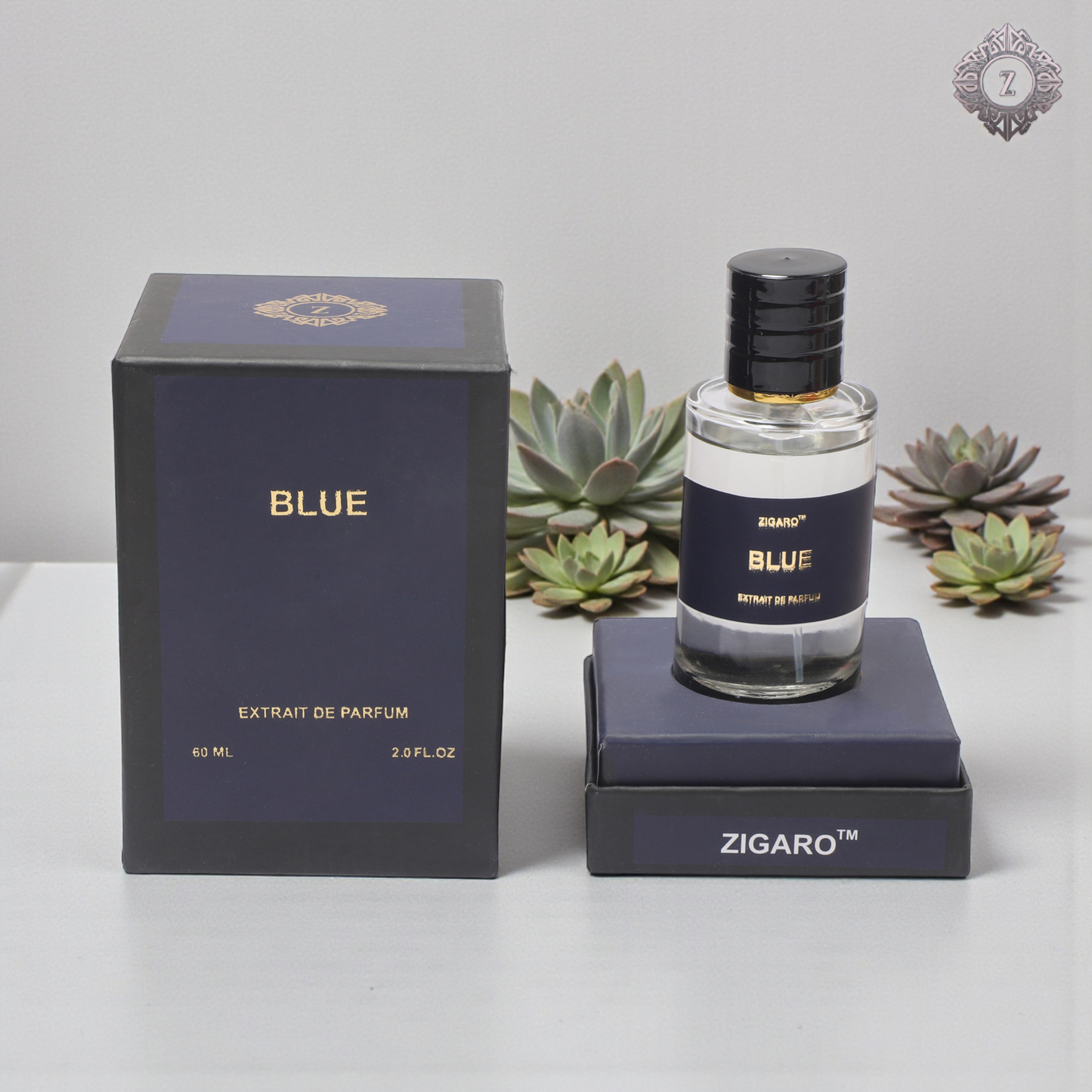 Zigaro™ Blue – Fresh Woody Extrait de Parfum for Men