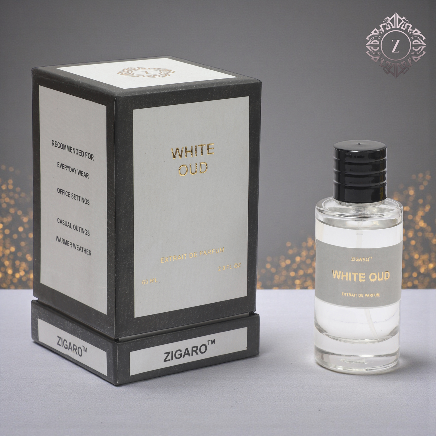 Zigaro™ White Oud – Elegant White Oud Extrait de Parfum (Unisex)