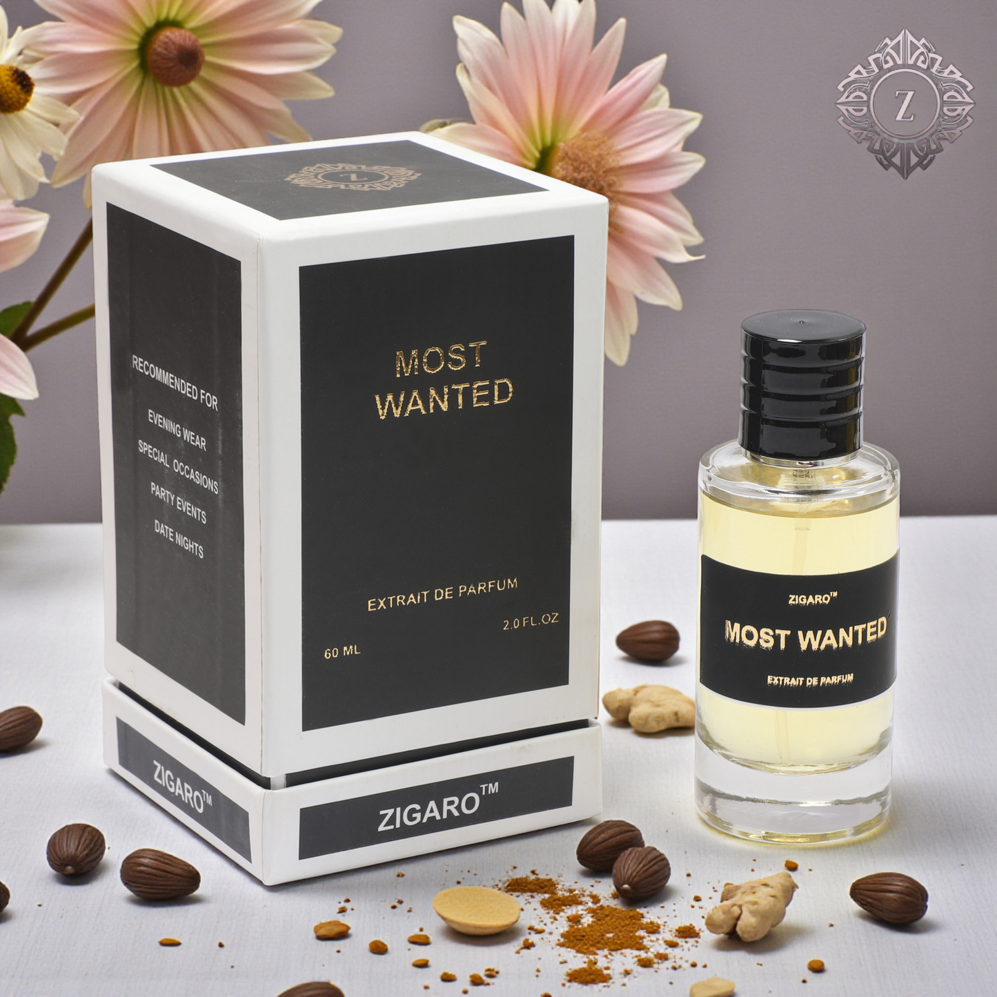 Zigaro Most Wanted – Bold Spicy Sweet Extrait de Parfum for Men