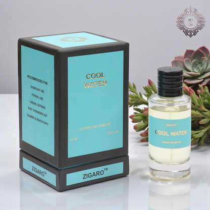 Zigaro™ Cool Water – Fresh Aquatic Extrait de Parfum for Men