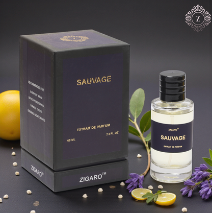 Zigaro Sauvage – Bold Fresh Spicy Extrait de Parfum for Men