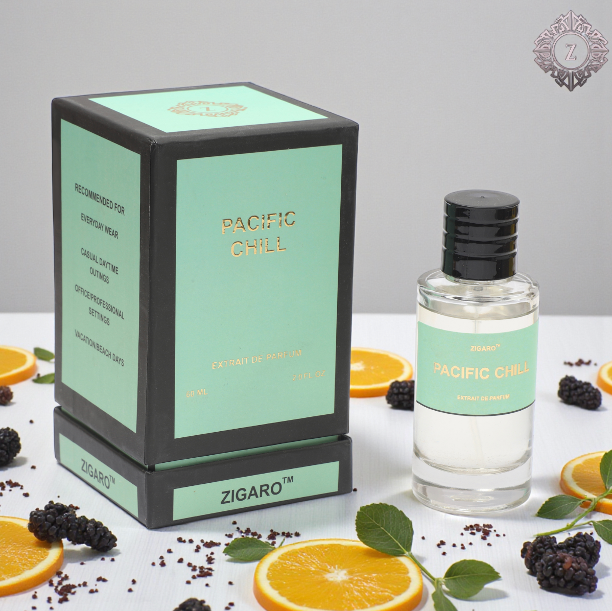 Zigaro™ Pacific – Fresh Citrus Aromatic Extrait de Parfum (Unisex)