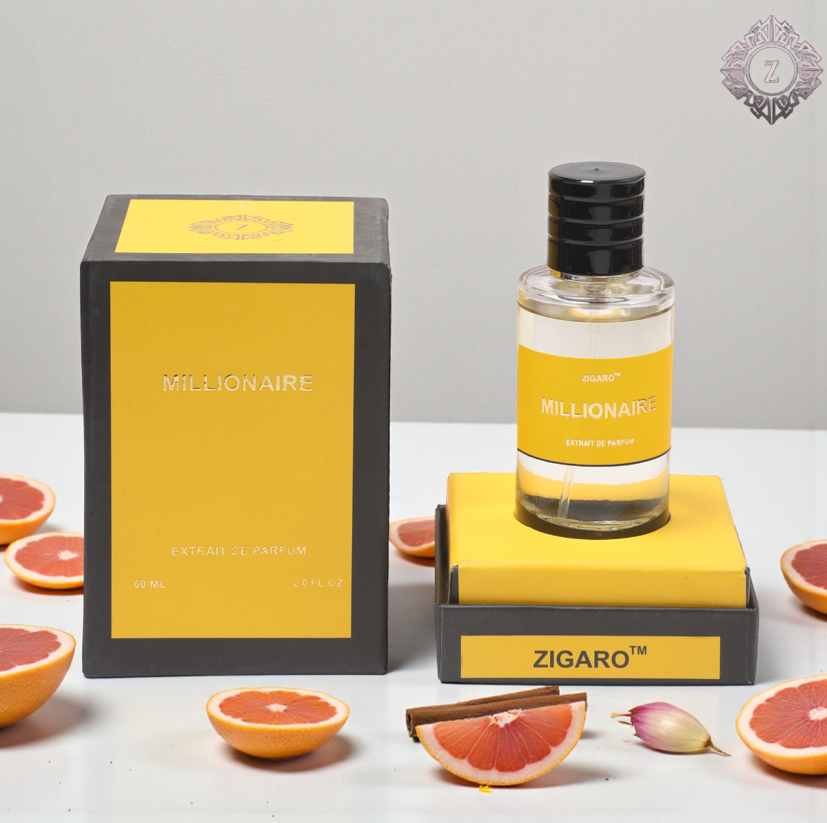 Zigaro™ Millionaire – Bold Sweet Spicy Extrait de Parfum for Men