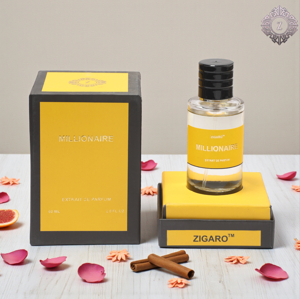 Zigaro™ Millionaire – Bold Sweet Spicy Extrait de Parfum for Men