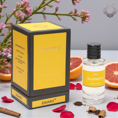 Zigaro™ Millionaire – Bold Sweet Spicy Extrait de Parfum for Men