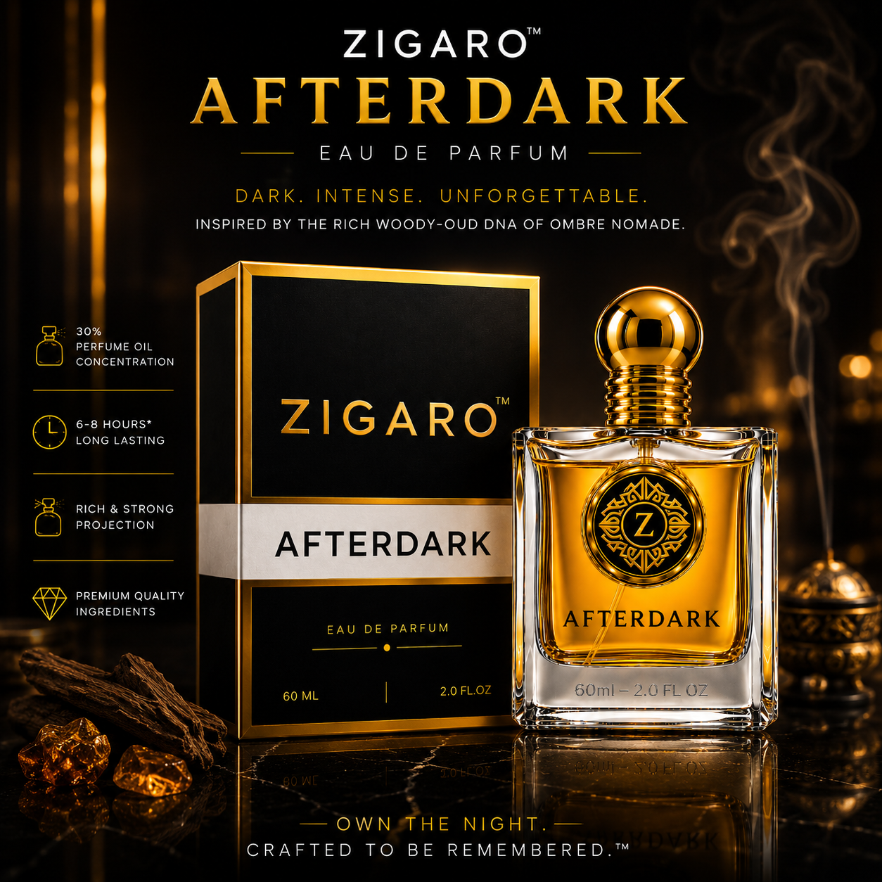 ZIGARO™ AFTERDARK EDP — Inspired From LV Ombre Nomad