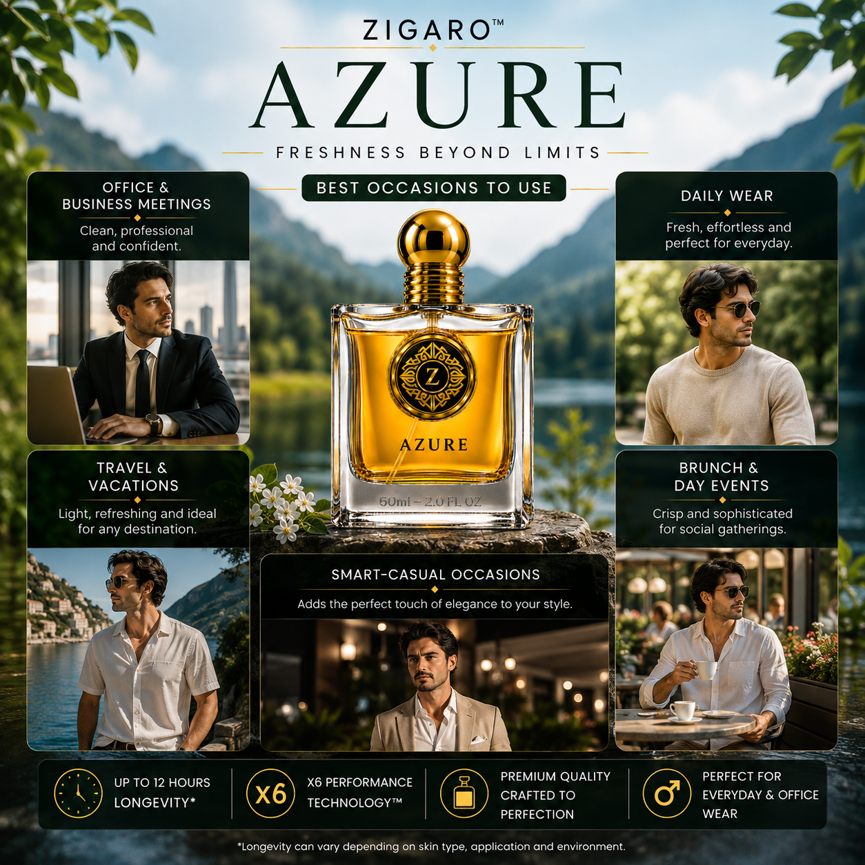 ZIGARO™ AZURE EDP — Inspired From Creed Green Irish