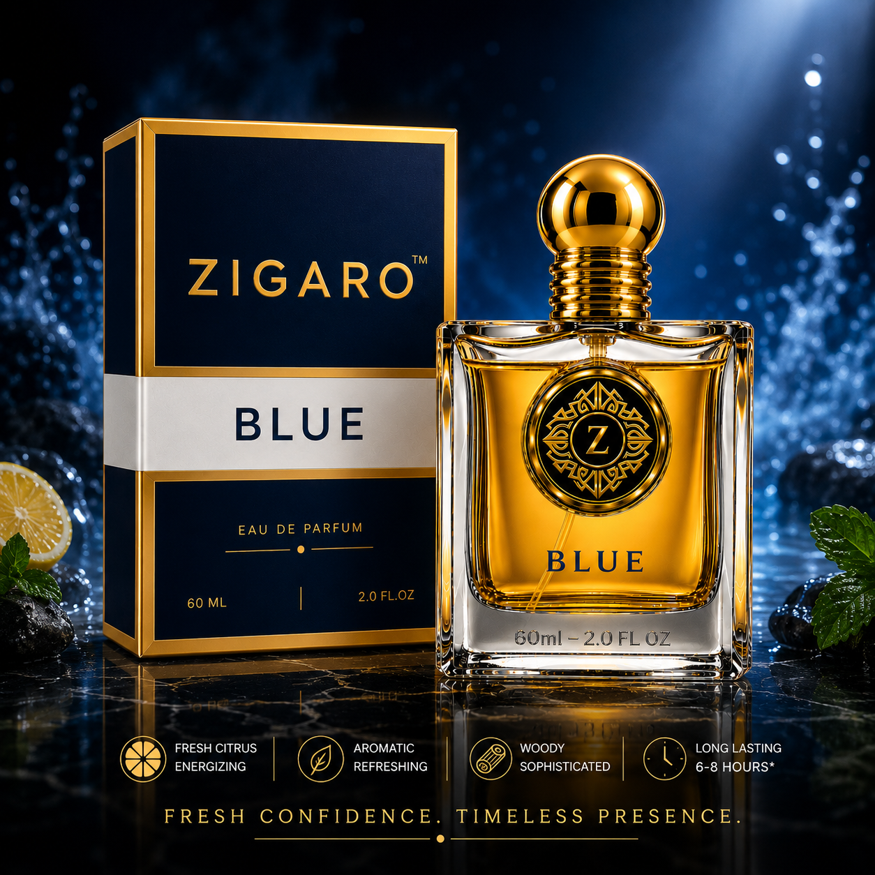 ZIGARO™ BLUE EDP — Inspired From Bleu De Chanel