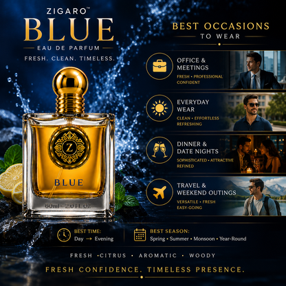 ZIGARO™ BLUE EDP — Inspired From Bleu De Chanel