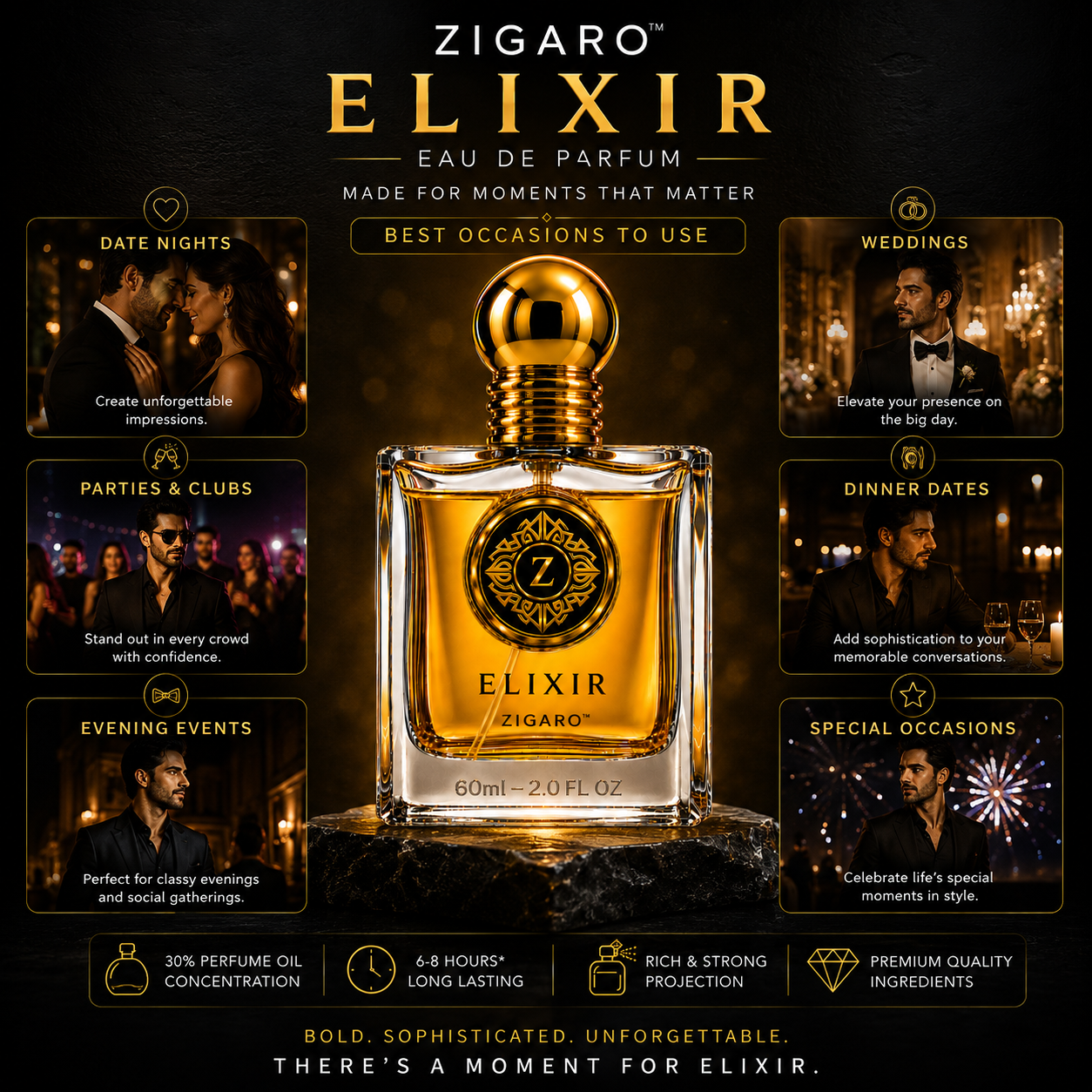 ZIGARO™ ELIXIR EDP — Inspired From Sauvage Elixir