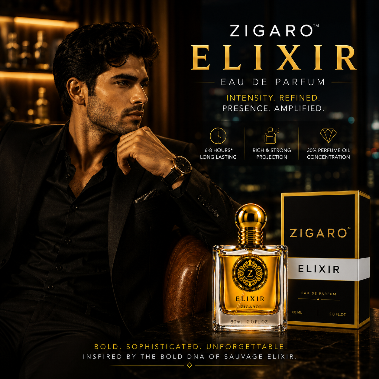 ZIGARO™ ELIXIR EDP — Inspired From Sauvage Elixir