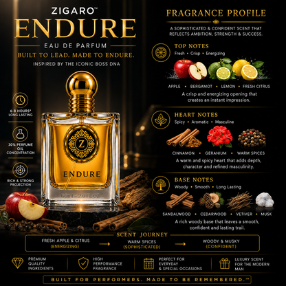 ZIGARO™ ENDURE EDP — Inspired From Hugo Boss