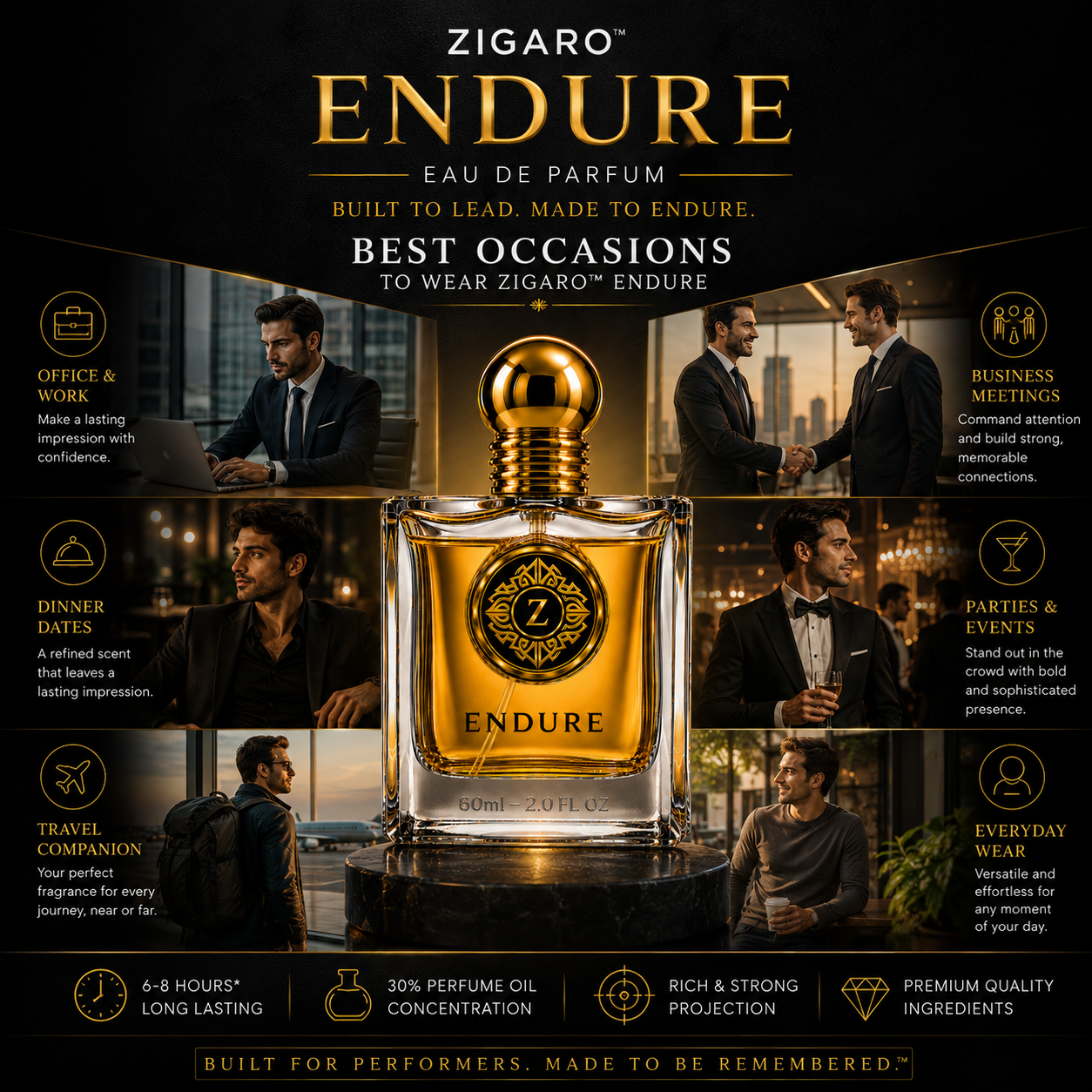 ZIGARO™ ENDURE EDP — Inspired From Hugo Boss