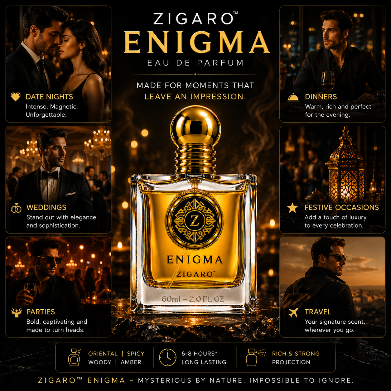 ZIGARO™ ENIGMA EDP — Inspired From Ajmal 1001 Nights