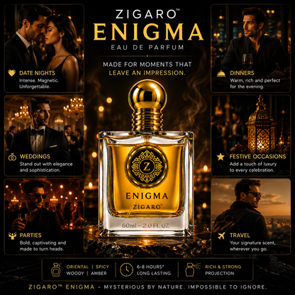 ZIGARO™ ENIGMA EDP — Inspired From Ajmal 1001 Nights