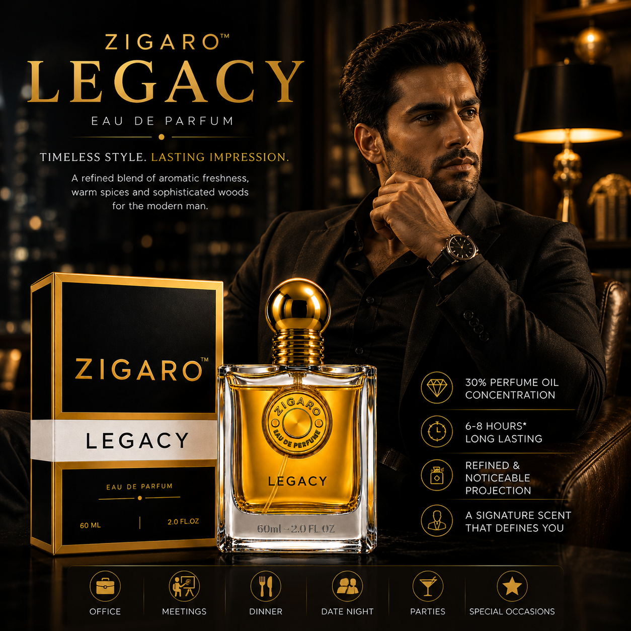 ZIGARO™ LEGACY EDP — Inspired From Gucci Guilty