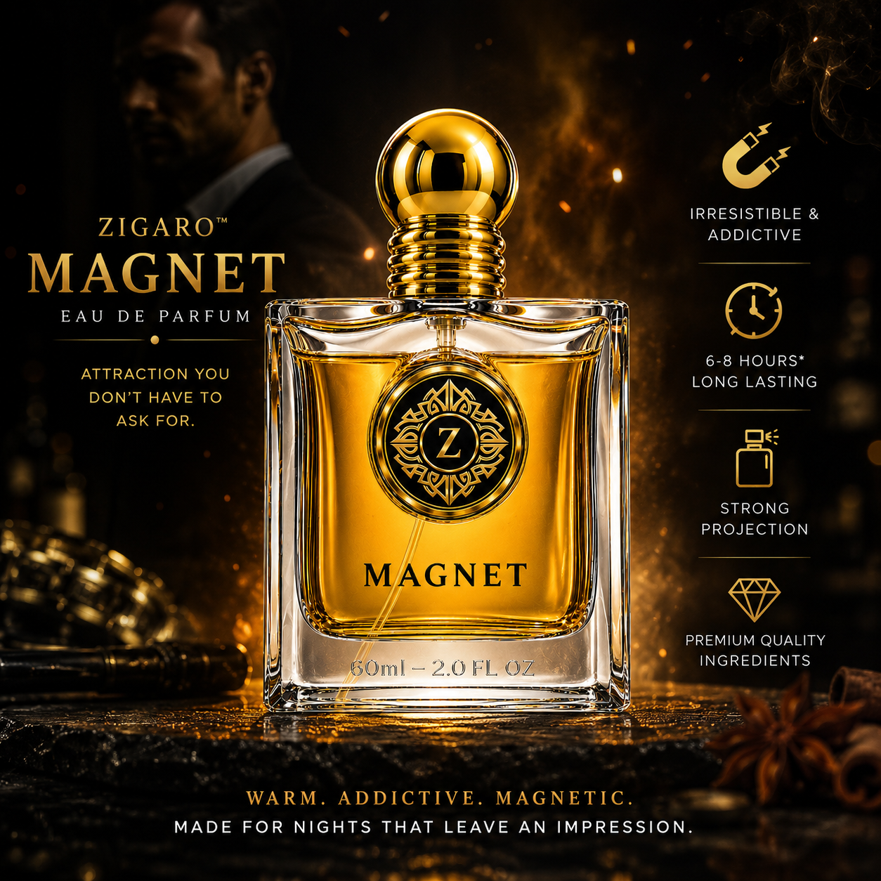 ZIGARO™ MAGNET EDP — Inspired From Azzaro Most Wanted