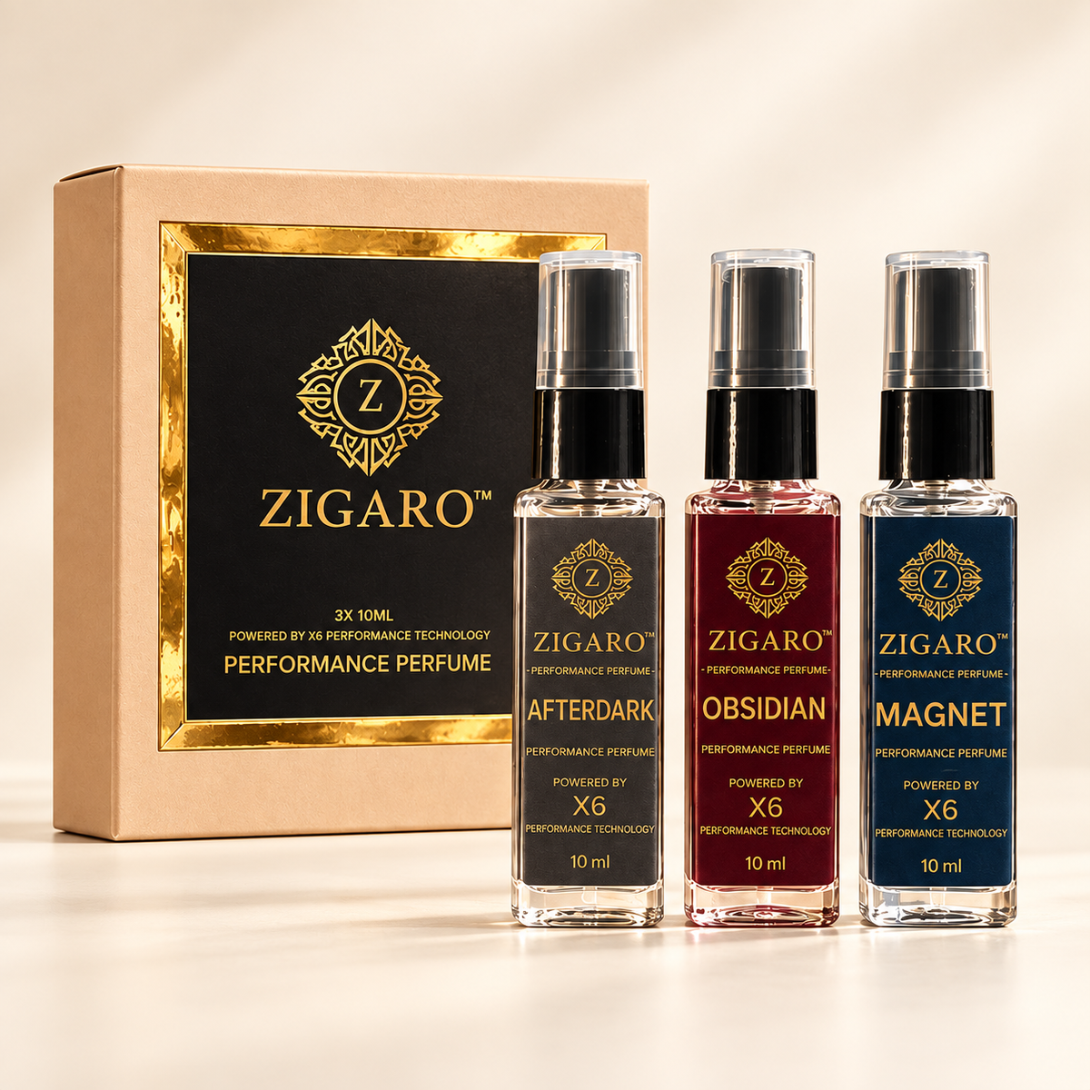 Zigaro™ Performance Midnight Charmer Trial Pack|| Magnet, Afterdark, And Obsidien || 100% Cash Back