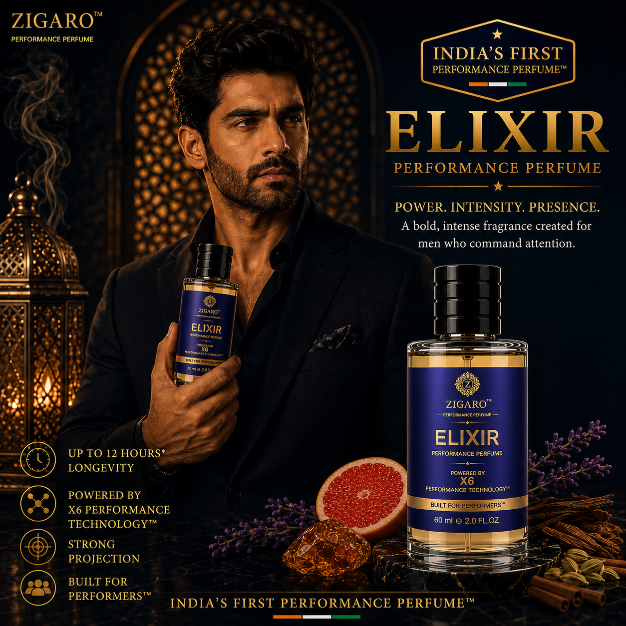 Zigaro™ ELIXIR Performance Perfume