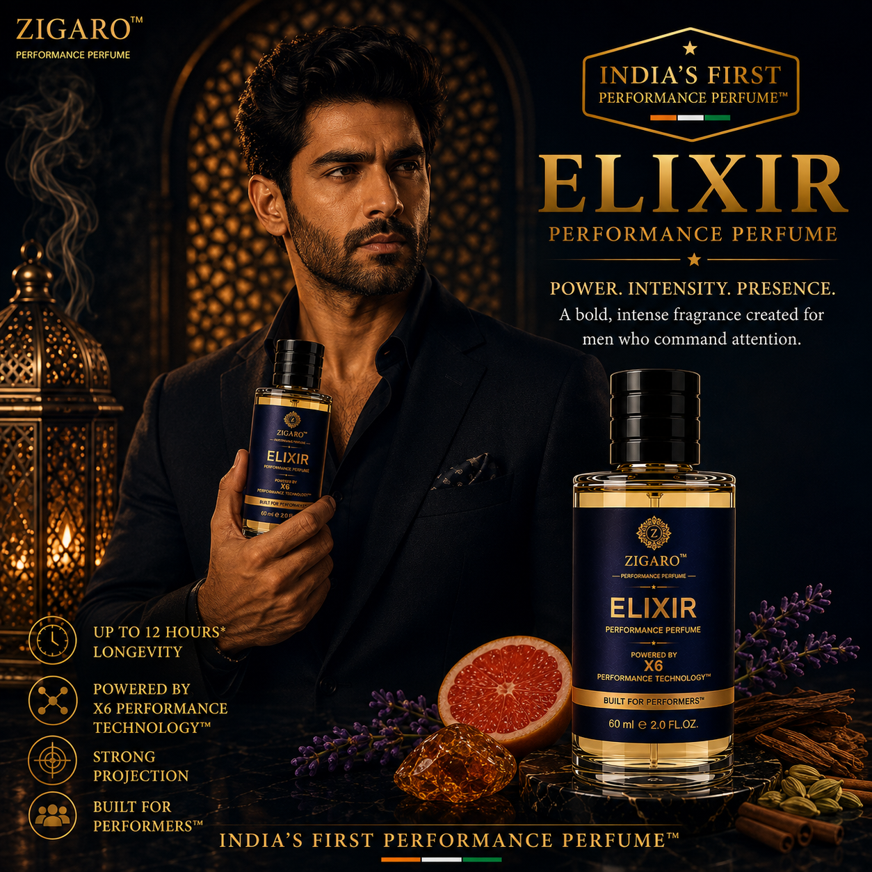 Zigaro™ ELIXIR Performance Perfume