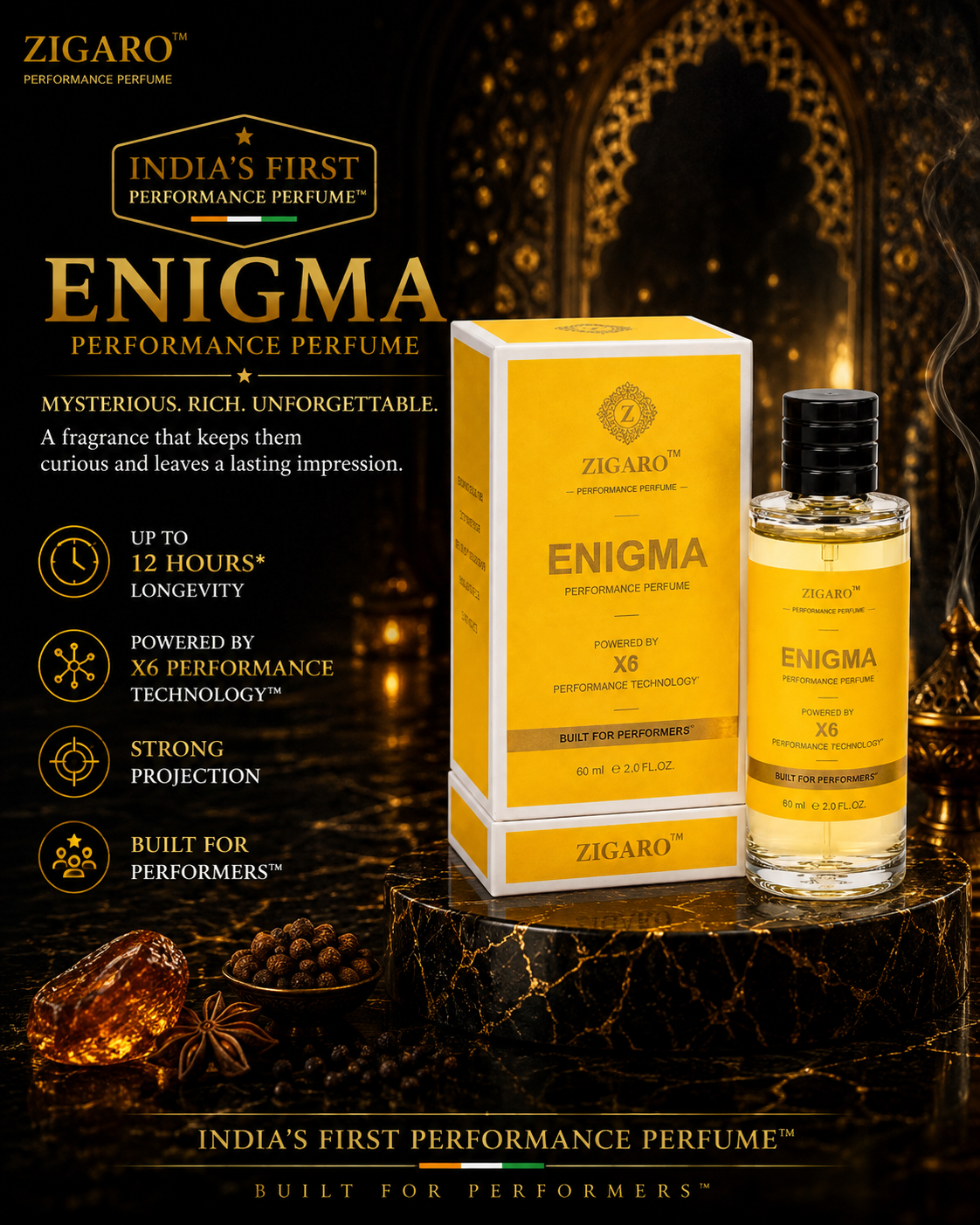 Zigaro™ ENIGMA Performance Perfume