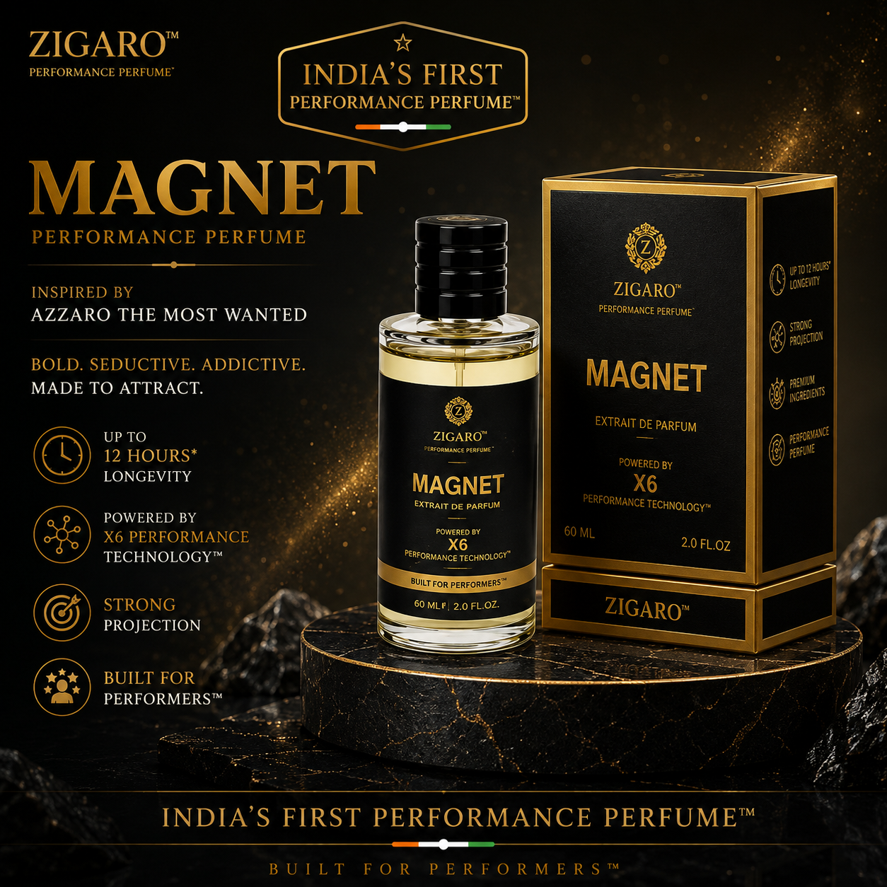 Zigaro™ MAGNET Performance Perfume