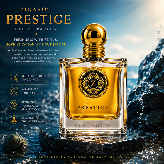 ZIGARO™ PRESTIGE EDP — Inspired From Bvlgari Aqua
