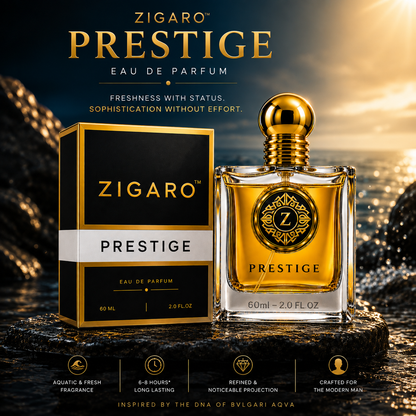 ZIGARO™ PRESTIGE EDP — Inspired From Bvlgari Aqua