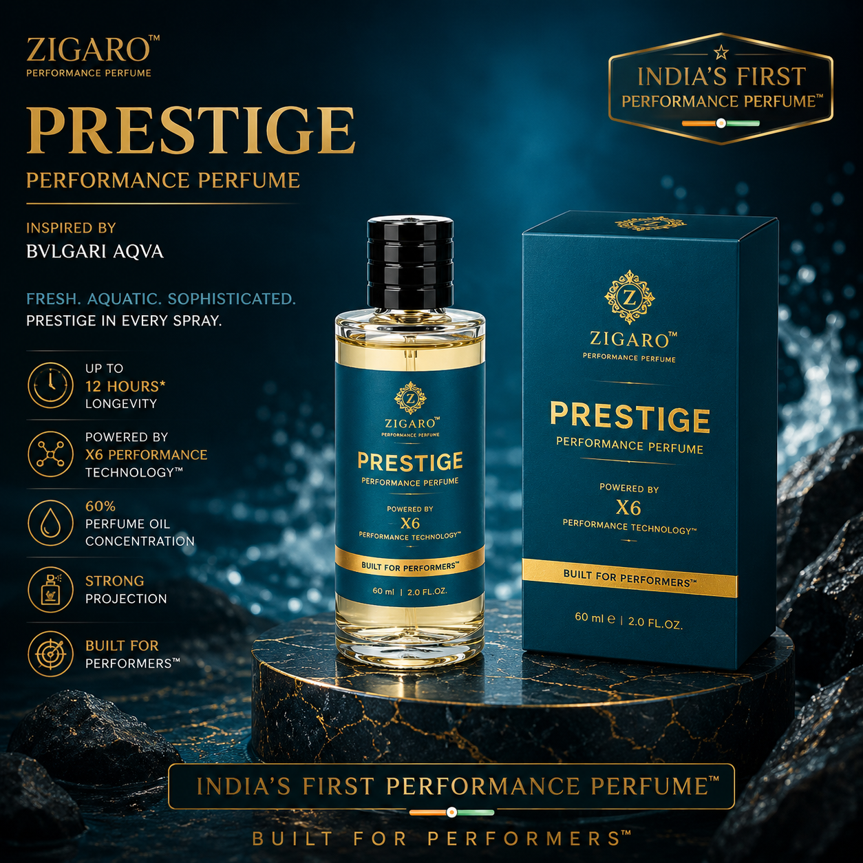 Zigaro™ PRESTIGE Performance Perfume