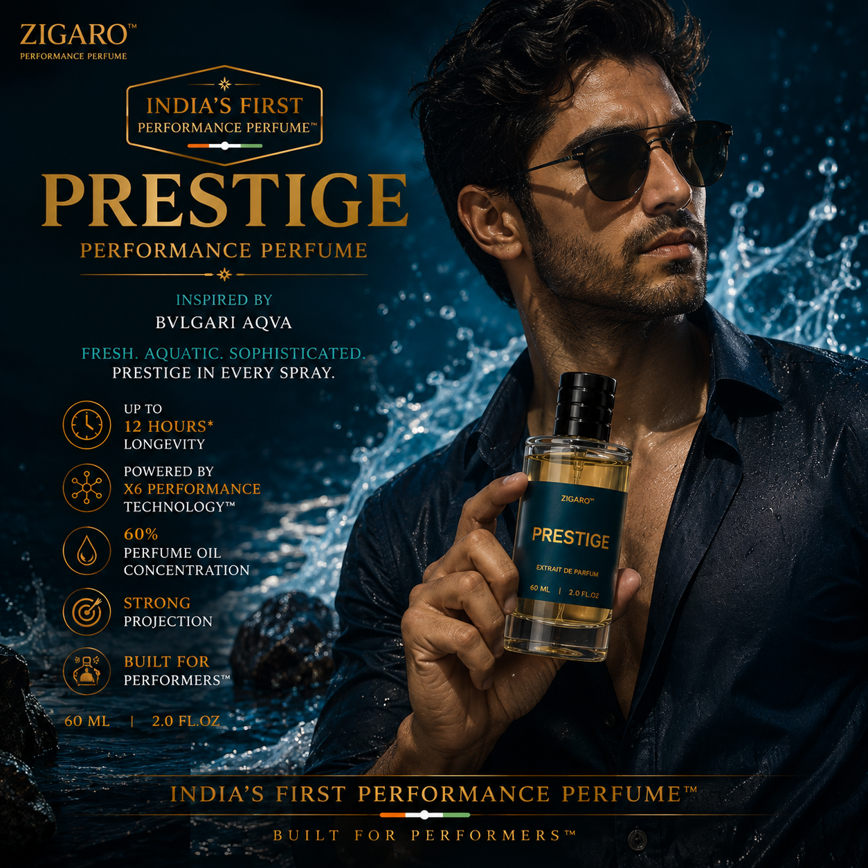 Zigaro™ PRESTIGE Performance Perfume