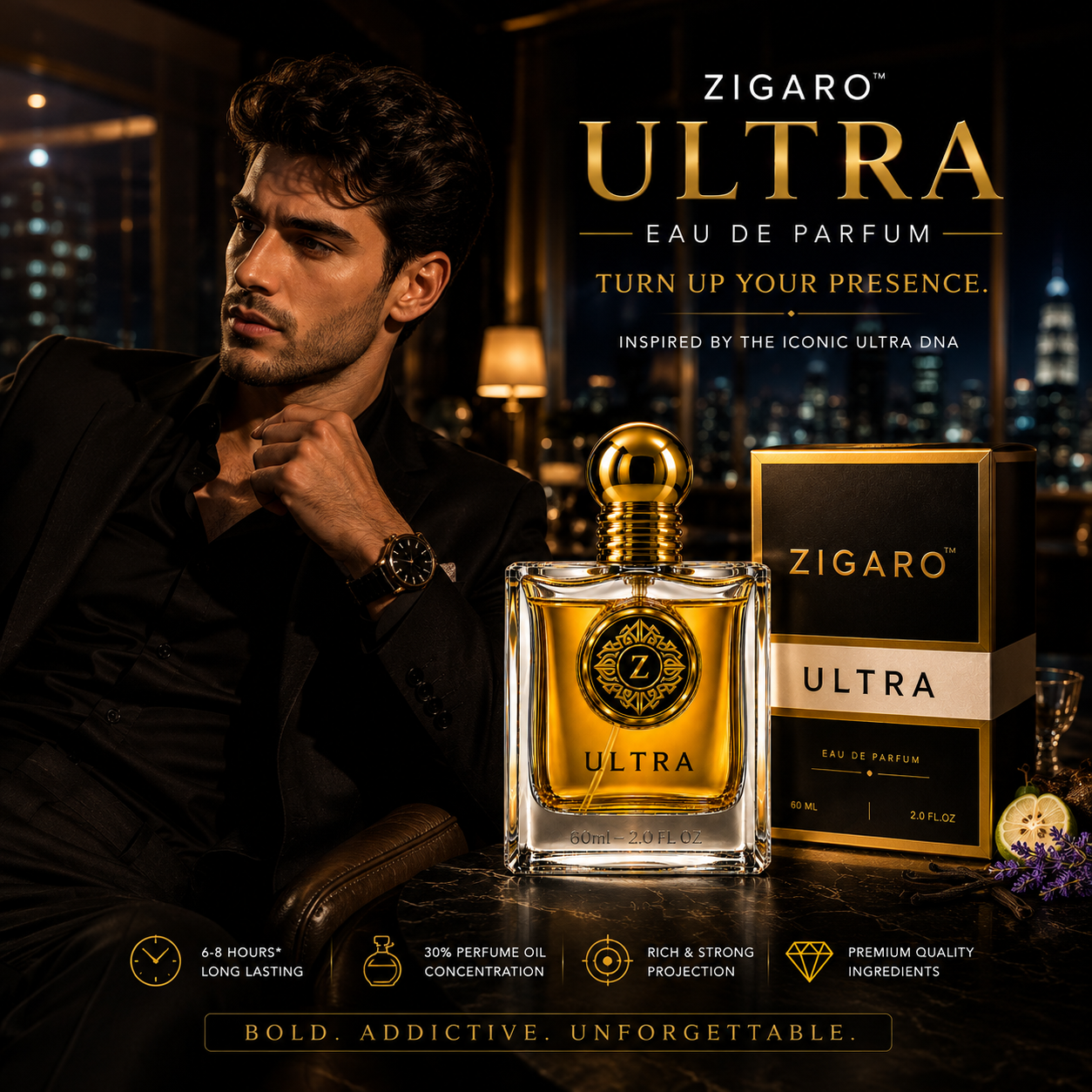 ZIGARO™ ULTRA EDP — Inspired From JPG Ultra Male
